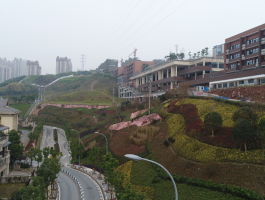 航拍下的照母山肖家沟和恒福路